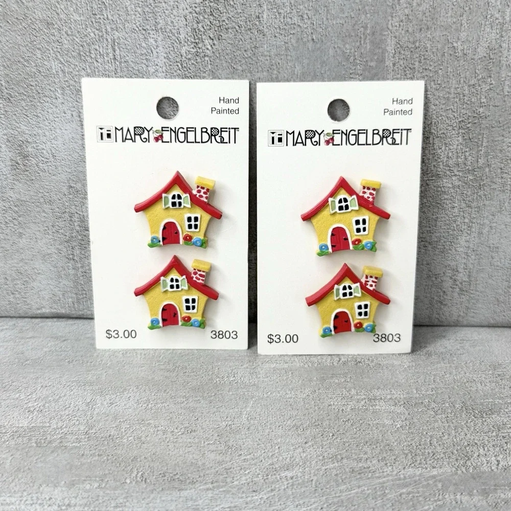 Vintage Mary Engelbreit Hand Painted Cottage House 1
